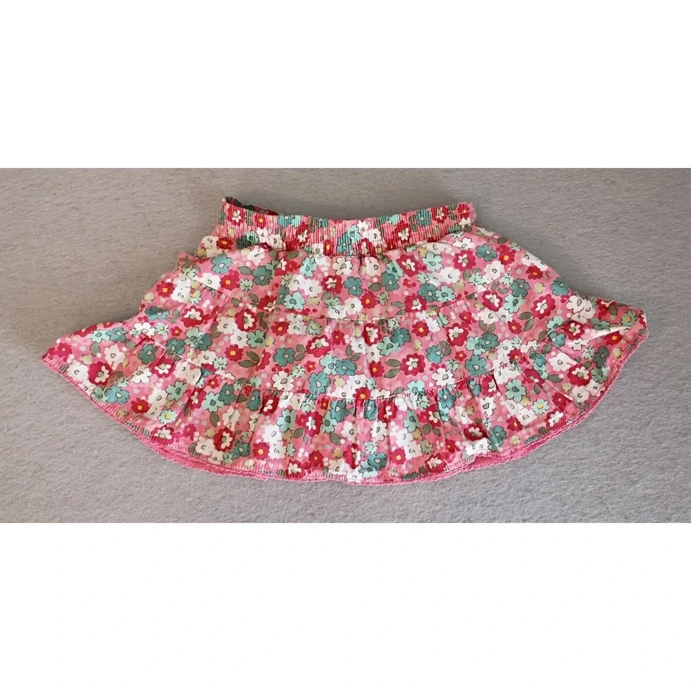 OshKosh B'Gosh Y2K Vtg Light Floral Skirt Bloomers Sz 12 Months,Pink White Green